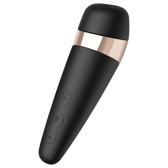 Satisfyer Pro 3+ - klitorálny stimulátor vibrátor - vodotesný, dobíjací, čierny