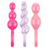 Satisfyer Booty Call - análny plug set - farebný (3-dielny)