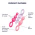 Satisfyer Booty Call - análny plug set - farebný (3-dielny)