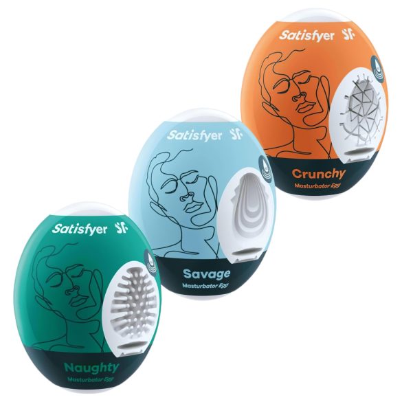 Satisfyer Egg NSC - sada vajíčkových masturbátorov (3 ks)