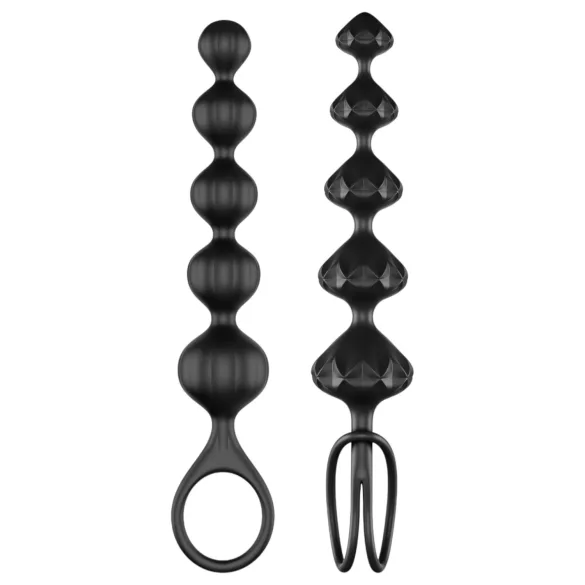 Satisfyer Love Beads - análne korálky set - čierne