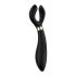 Satisfyer Endless Fun - nabíjateľný, vodotesný párový vibrátor (čierny)