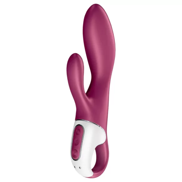 Satisfyer Heated Affair - vibrátor s výhrevom a ramenom na klitoris - červený