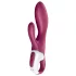 Satisfyer Heated Affair - vibrátor s výhrevom a ramenom na klitoris - červený