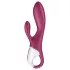 Satisfyer Heated Affair - vibrátor s výhrevom a ramenom na klitoris - červený