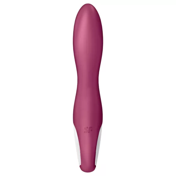 Satisfyer Heated Affair - vibrátor s výhrevom a ramenom na klitoris - červený