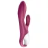 Satisfyer Heated Affair - vibrátor s výhrevom a ramenom na klitoris - červený