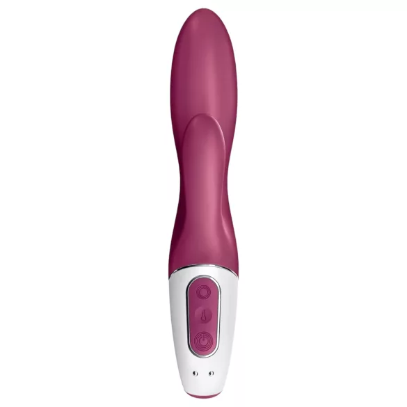 Satisfyer Heated Affair - vibrátor s výhrevom a ramenom na klitoris - červený