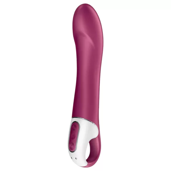 Satisfyer Big Heat - akumulátorový, zohrievací vibrátor na bod G (červený)