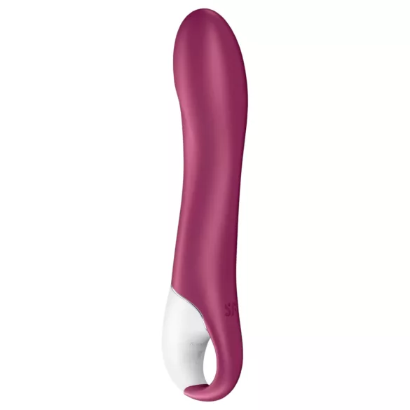 Satisfyer Big Heat - akumulátorový, zohrievací vibrátor na bod G (červený)