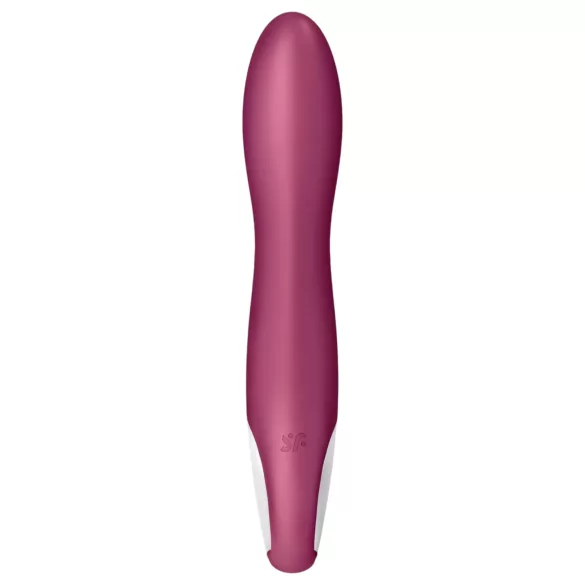 Satisfyer Big Heat - akumulátorový, zohrievací vibrátor na bod G (červený)