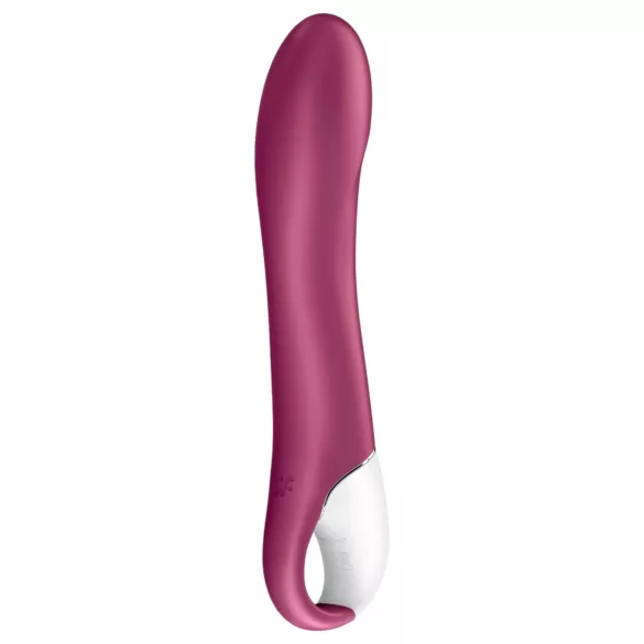 Satisfyer Big Heat - akumulátorový, zohrievací vibrátor na bod G (červený)