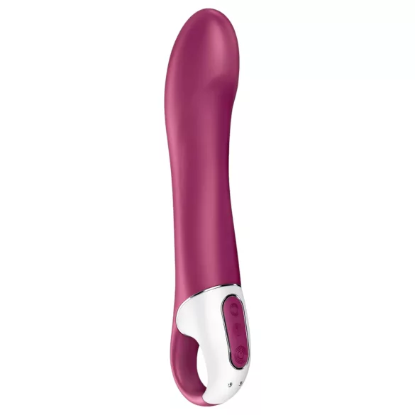 Satisfyer Big Heat - akumulátorový, zohrievací vibrátor na bod G (červený)