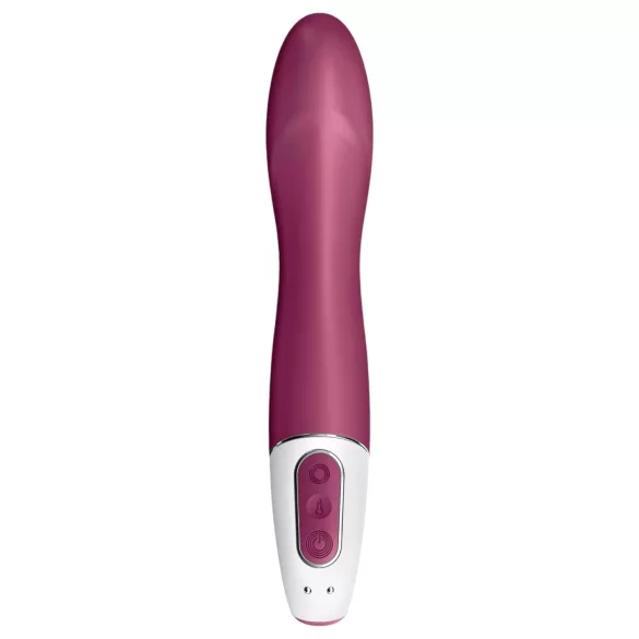 Satisfyer Big Heat - akumulátorový, zohrievací vibrátor na bod G (červený)