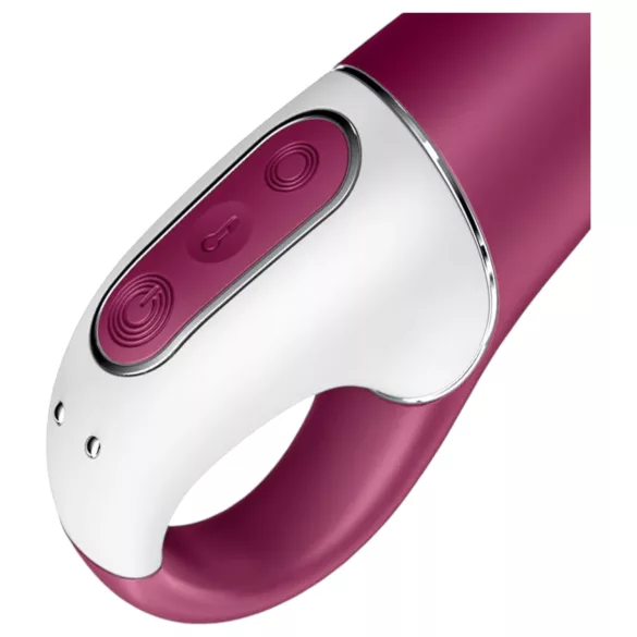 Satisfyer Hot Spot - vibrátor na G bod - nabíjateľný, vyhrievaný - červený