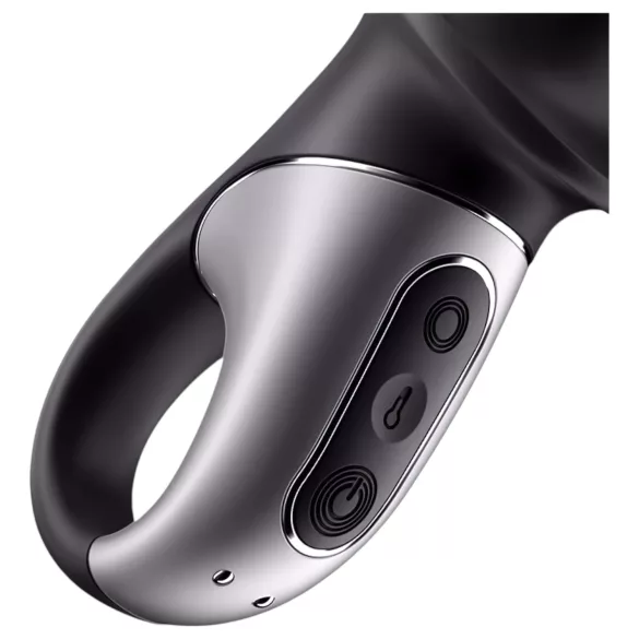 Satisfyer Hot Passion - aplikáciou ovládaný vyhrievací análny vibrátor (čierny)