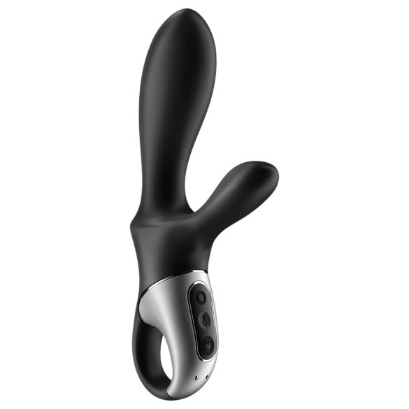 Satisfyer Heat Climax+ - análny vibrátor s ohrevom - čierny