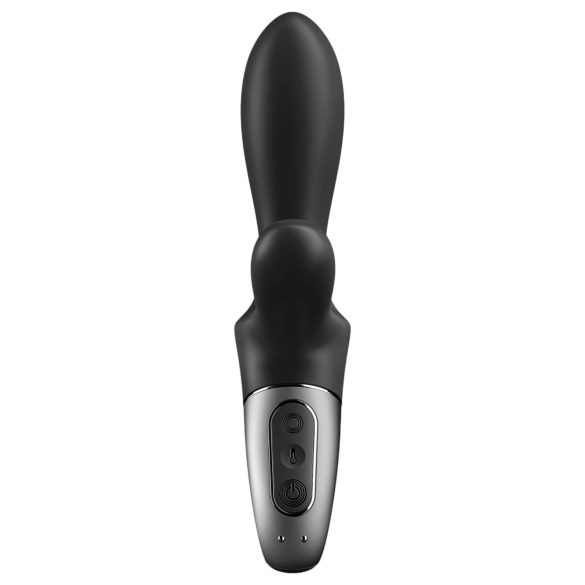Satisfyer Heat Climax+ - análny vibrátor s ohrevom - čierny