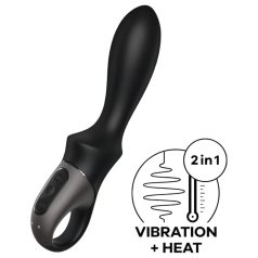   Satisfyer Heat Climax - anál vibrátor s výhrevom - čierny