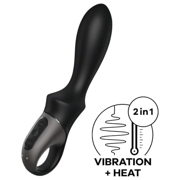 Satisfyer Heat Climax - inteligentný ohrievací análny vibrátor (čierny)