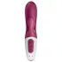 Satisfyer Hot Bunny - vibrátor s ohrievacou klitorálnou ramenou, ovládaný aplikáciou (červený)
