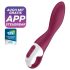 Satisfyer Heated Thrill – inteligentný ohrievací vibrátor (červený)