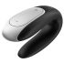 Satisfyer Double Fun - inteligentný, vodotesný partnerský vibrátor (čierny)