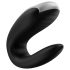 Satisfyer Double Fun - inteligentný, vodotesný partnerský vibrátor (čierny)