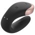 Satisfyer Double Love - inteligentný, diaľkový párový vibrátor (čierny)