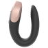 Satisfyer Double Love - inteligentný, diaľkový párový vibrátor (čierny)