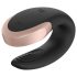 Satisfyer Double Love - inteligentný, diaľkový párový vibrátor (čierny)