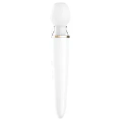   Satisfyer Double Wand-er - masážny vibrátor - smart funkcie - biely