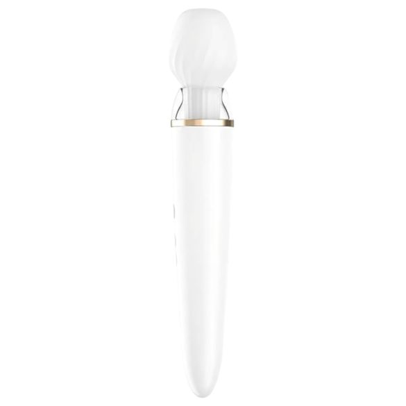 Satisfyer Double Wand-er - inteligentný masážny vibrátor (biely)
