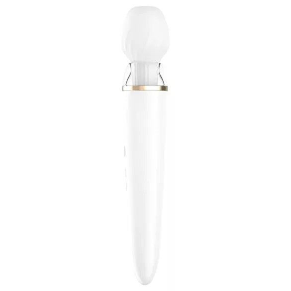 Satisfyer Double Wand-er - masážny vibrátor - smart funkcie - biely