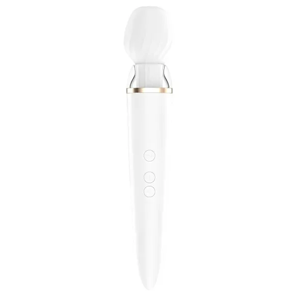 Satisfyer Double Wand-er - masážny vibrátor - smart funkcie - biely