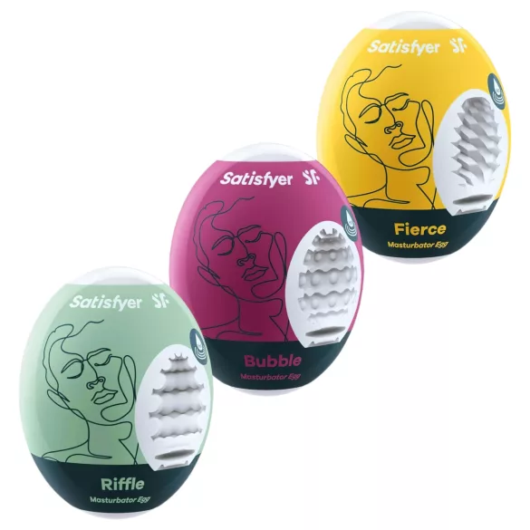 Satisfyer Egg RBF - sada masturbačných vajíčok - 3 ks
