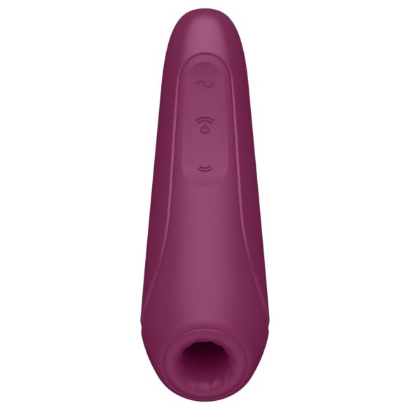 Satisfyer Curvy 1+ - vákuový stimulátor klitorisu - smart funkcia - červený