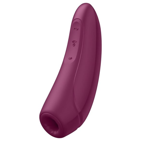 Satisfyer Curvy 1+ - vákuový stimulátor klitorisu - smart funkcia - červený