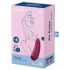 Satisfyer Curvy 1+ - inteligentný vzduchový dráždič klitorisu (červený)