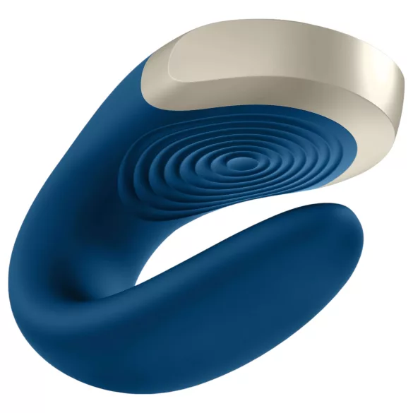 Satisfyer Double Love - párový vibrátor ovládaný aplikáciou (modrý)