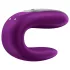 Satisfyer Double Fun - vibrátor pre páry ovládaný aplikáciou (fialový)