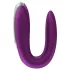Satisfyer Double Fun - vibrátor pre páry ovládaný aplikáciou (fialový)