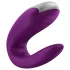Satisfyer Double Fun - vibrátor pre páry ovládaný aplikáciou (fialový)