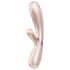 Satisfyer - vibrátor s vyhrievaním - ovládateľný cez aplikáciu - strieborný