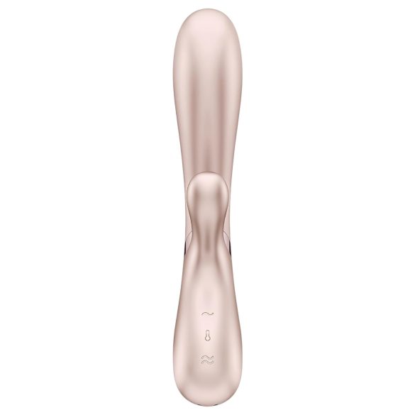 Satisfyer - vibrátor s vyhrievaním - ovládateľný cez aplikáciu - strieborný