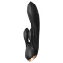 Satisfyer Double Flex - vibrátor s klitoriálnym ramenom ovládaný aplikáciou (čierny)