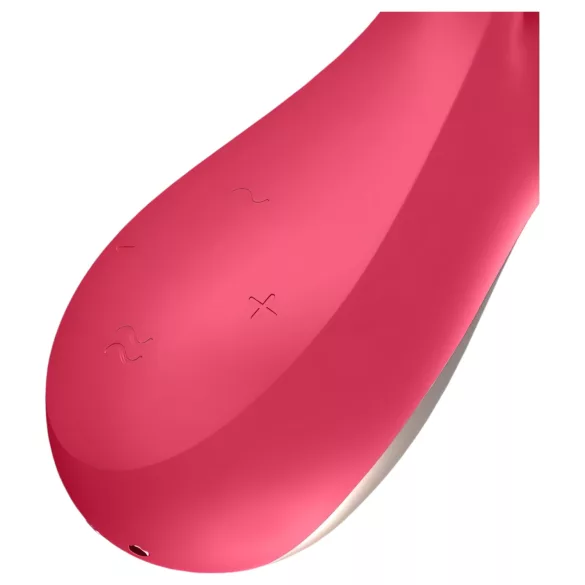 Satisfyer Mono Flex - vibrátor pre ženy - vodotesný - červený