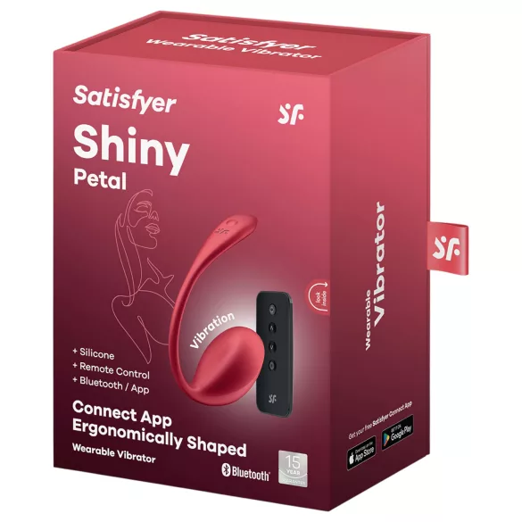 Satisfyer - vibračné vajíčko na diaľkové ovládanie - červené