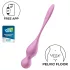 Satisfyer Love Birds 1 - vibračné venušine guličky ovládané aplikáciou (ružové)