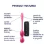 Satisfyer Love Birds 2 - vibračné venušine guličky ovládané aplikáciou (ružové)